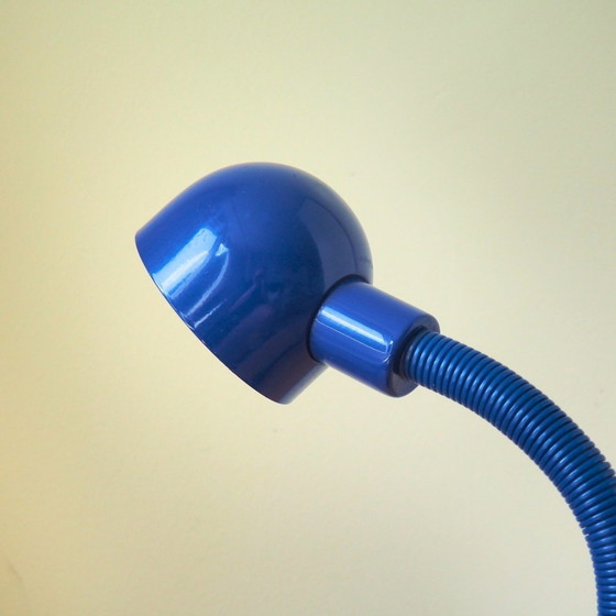 Image 1 of Happylight 1980S Royal Blue Gooseneck Desk Lamp