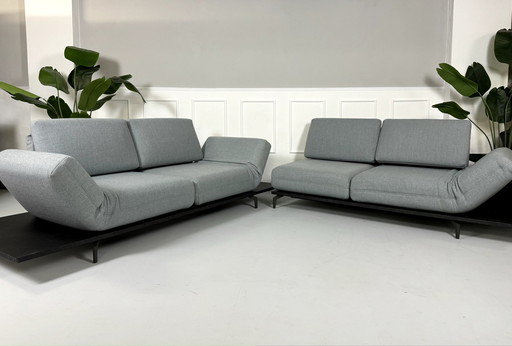 Rolf Benz Aura Sofa Set Function Fabric Couch