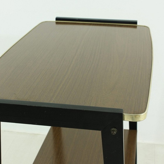 Image 1 of Vintage brass rolling table, 1950