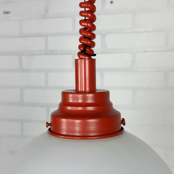 Image 1 of Space age opaline hanging lamp