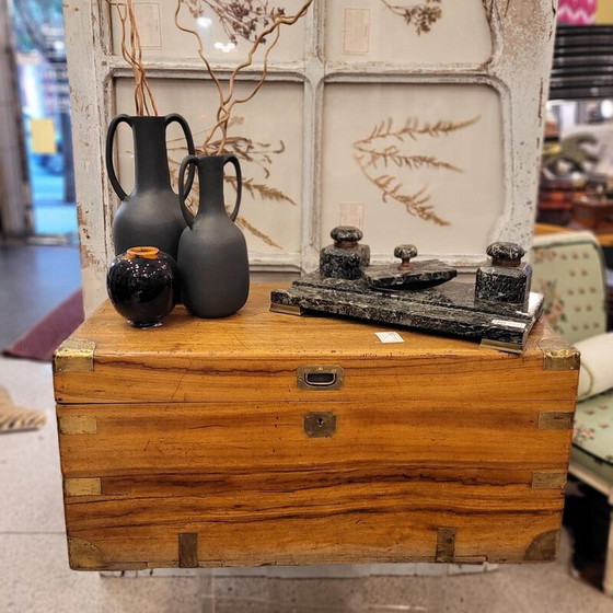 Image 1 of Vintage trunk in camphor wood and brass