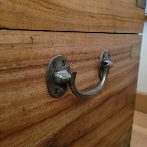Image 1 of Vintage trunk in camphor wood and brass