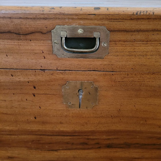 Image 1 of Vintage trunk in camphor wood and brass