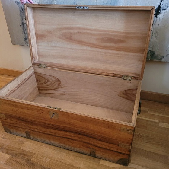 Image 1 of Vintage trunk in camphor wood and brass