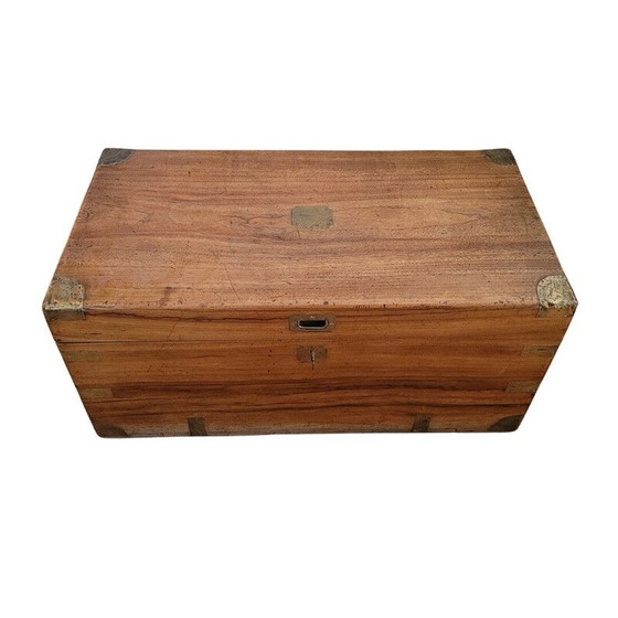 Image 1 of Vintage trunk in camphor wood and brass