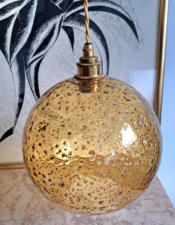 Image 1 of Vintage Pendant LampGlass Globe