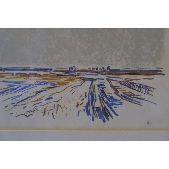 Image 1 of Vintage color lithograph by Bengt Sandberg, 1960