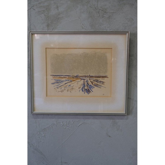 Image 1 of Vintage color lithograph by Bengt Sandberg, 1960