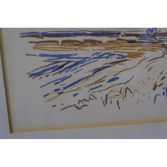 Image 1 of Vintage color lithograph by Bengt Sandberg, 1960