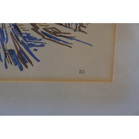 Image 1 of Vintage color lithograph by Bengt Sandberg, 1960