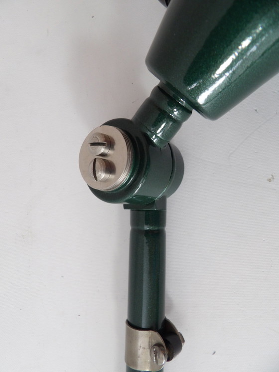 Image 1 of Vintage Midgard Bauhaus Lamp DDR Design enamelled shade