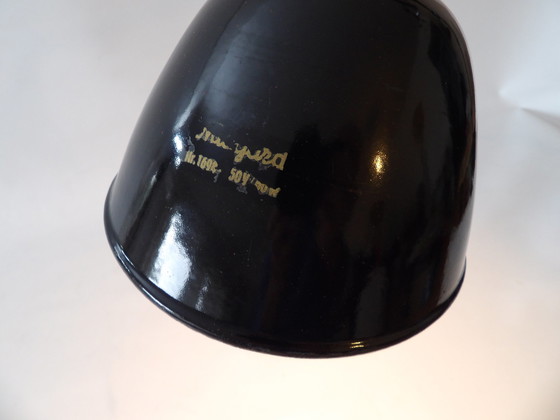Image 1 of Vintage Midgard Bauhaus Lamp DDR Design enamelled shade