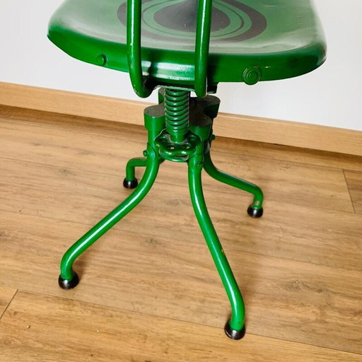 Vintage m42 metal chair by Henri Liber for Flambo, France 1930