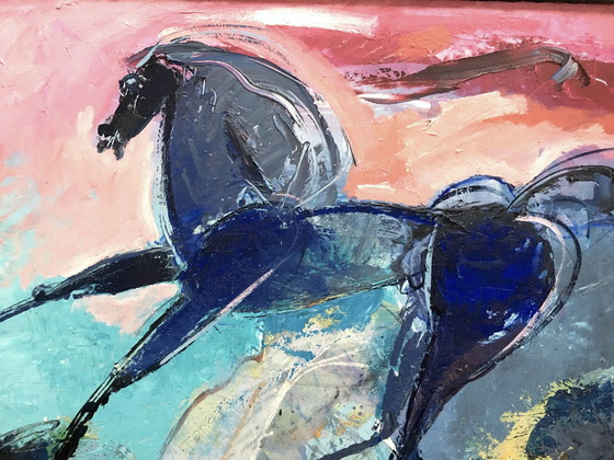 Image 1 of Frits Van Eeden - Dartel - Oil On Panel