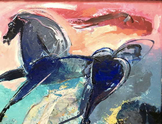 Image 1 of Frits Van Eeden - Dartel - Oil On Panel