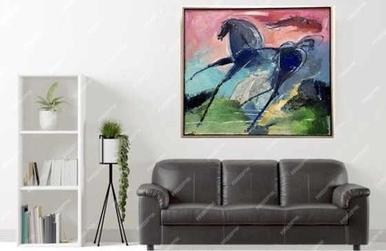 Image 1 of Frits Van Eeden - Dartel - Oil On Panel