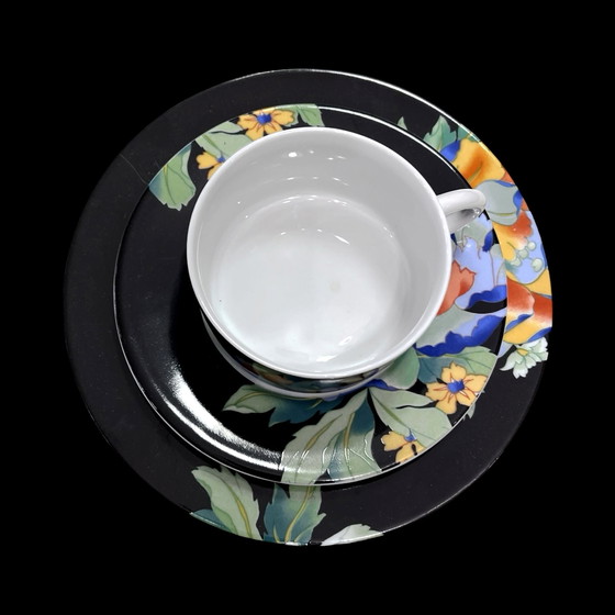 Image 1 of Trio, Hand-Painted Breakfast Set Artwerk Ysenburg, Germany 1990S