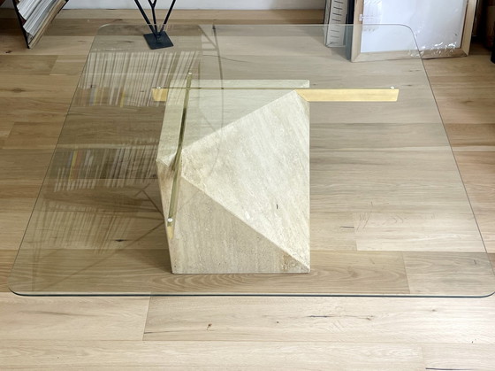 Image 1 of Artedi Travertine coffee table