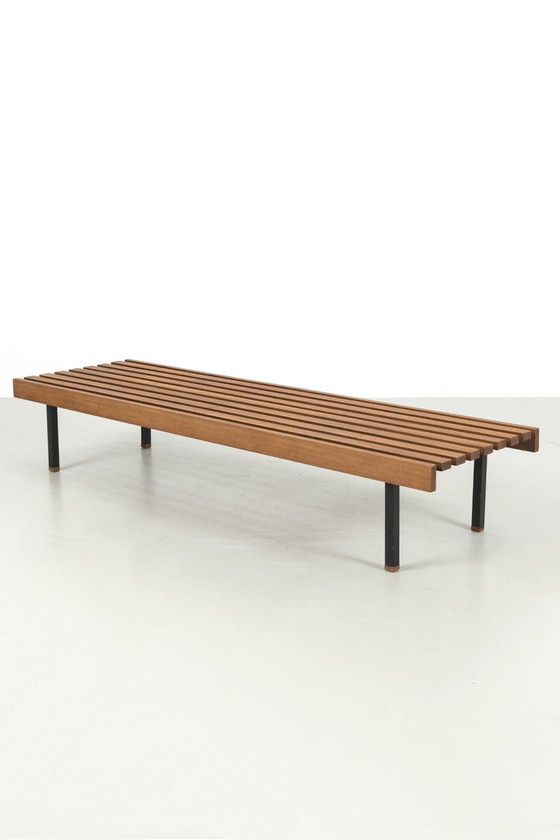 Image 1 of Wiener Werkstätten Sapelli Slatted Bench 68501