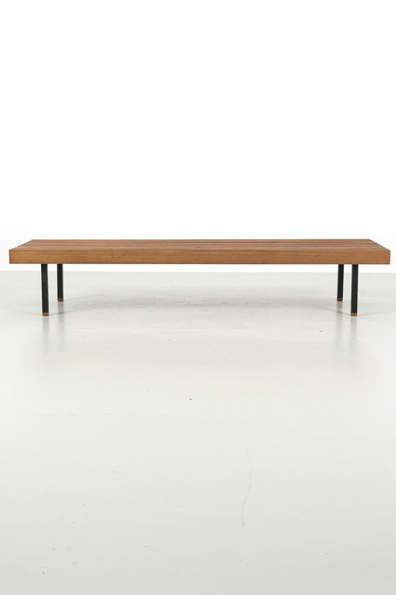 Image 1 of Wiener Werkstätten Sapelli Slatted Bench 68501