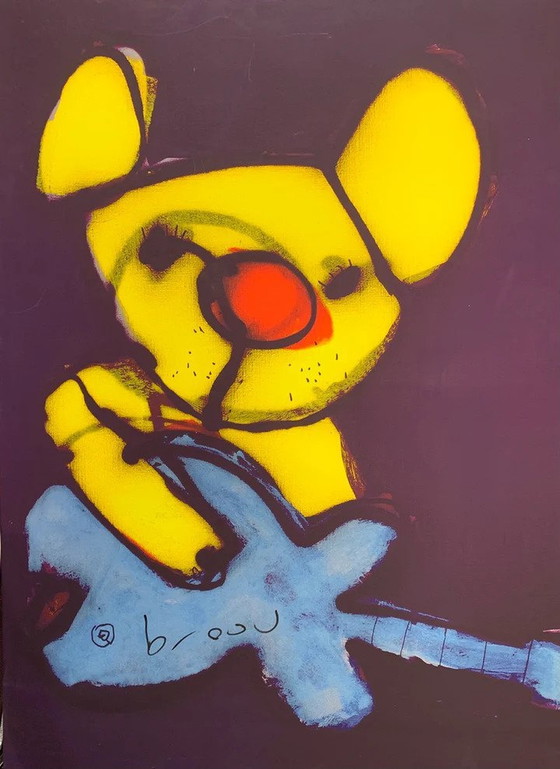 Image 1 of Herman Brood ----Beertje (On Canvas)