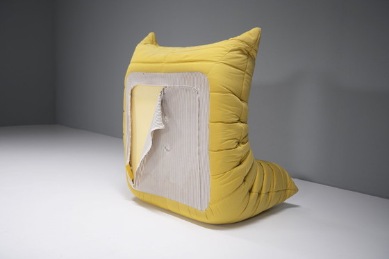 Image 1 of Togo fireside in original yellow fabric by Michel Ducaroy for Ligne Roset