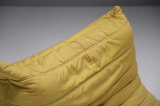 Image 1 of Togo fireside in original yellow fabric by Michel Ducaroy for Ligne Roset