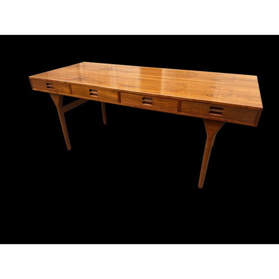 Image 1 of Vintage 4 drawers teak desk by Nanna Ditzel for Soren Wiladsen