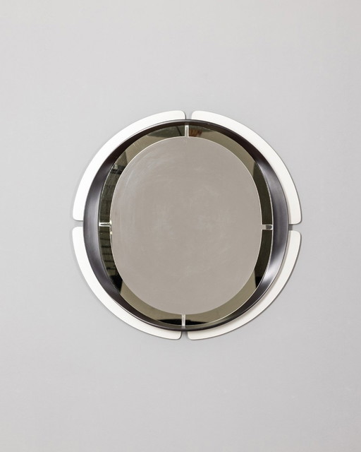 Two Tone Vintage Wall Mirror From The 70S Italian Design