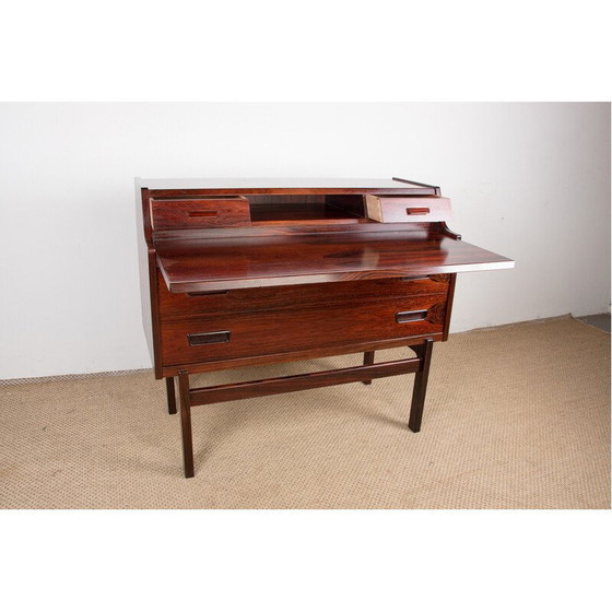 Image 1 of Vintage rosewood secretary desk by Arne Wahl Iversen for Vinde Mobelfabirk, Denmark 1960