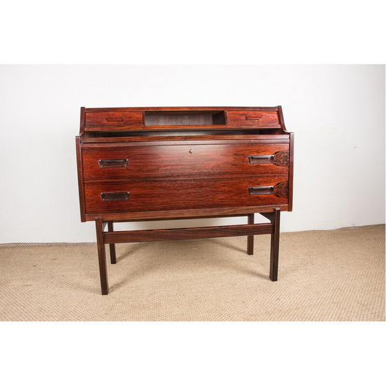 Image 1 of Vintage rosewood secretary desk by Arne Wahl Iversen for Vinde Mobelfabirk, Denmark 1960