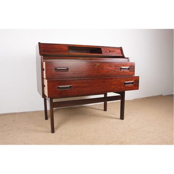 Image 1 of Vintage rosewood secretary desk by Arne Wahl Iversen for Vinde Mobelfabirk, Denmark 1960