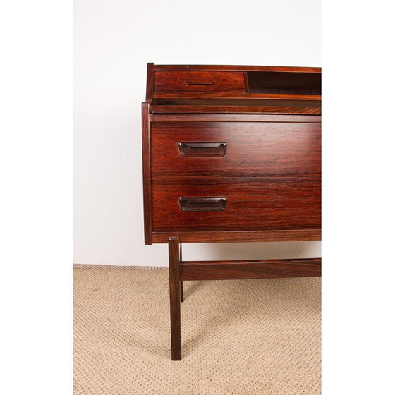 Image 1 of Vintage rosewood secretary desk by Arne Wahl Iversen for Vinde Mobelfabirk, Denmark 1960