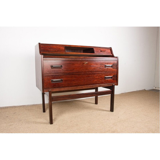 Image 1 of Vintage rosewood secretary desk by Arne Wahl Iversen for Vinde Mobelfabirk, Denmark 1960