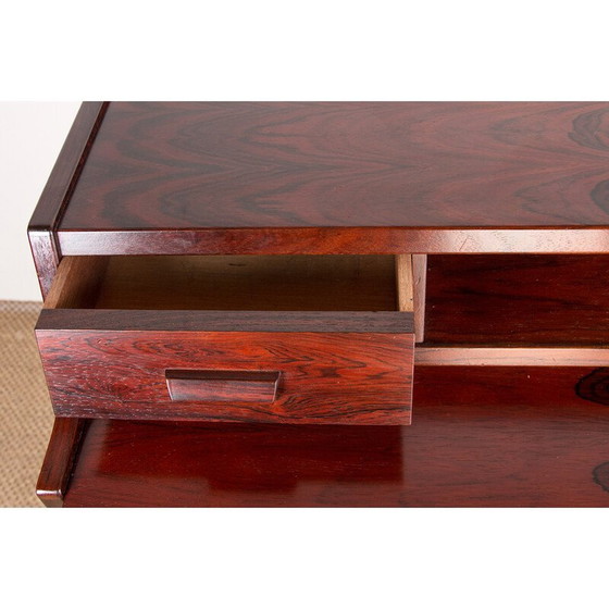 Image 1 of Vintage rosewood secretary desk by Arne Wahl Iversen for Vinde Mobelfabirk, Denmark 1960