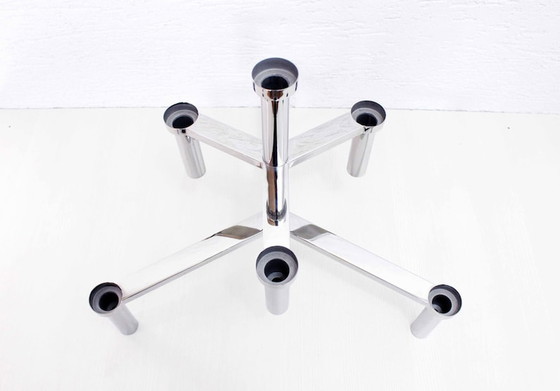 Image 1 of Large modular candlestick or candlestick in chromed metal