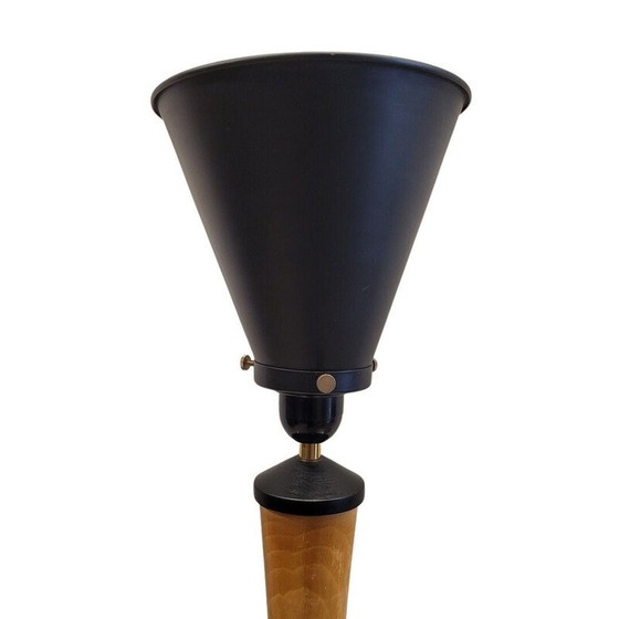 Image 1 of Vintage teak wood table lamp