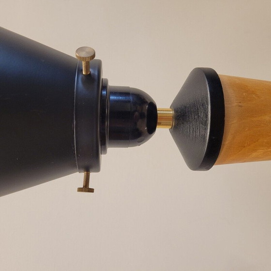 Image 1 of Vintage teak wood table lamp