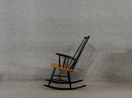 Image 1 of Rocking Chair Mid - Century Design Scandinavian Chair Rocking Chair Armchair Vintage Retro