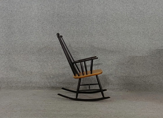 Image 1 of Rocking Chair Mid - Century Design Scandinavian Chair Rocking Chair Armchair Vintage Retro