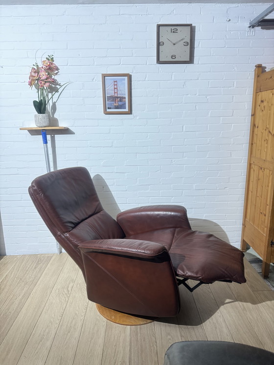 Image 1 of Reclining Chair Armchair Leather