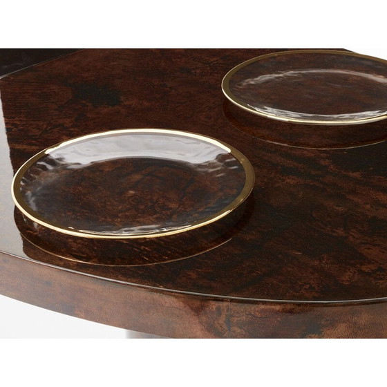 Image 1 of Set of 12 vintage Murano glass plates by Archimède Seguso, Italy 1970
