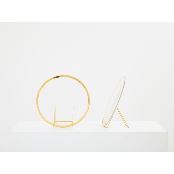 Image 1 of Set of 12 vintage Murano glass plates by Archimède Seguso, Italy 1970