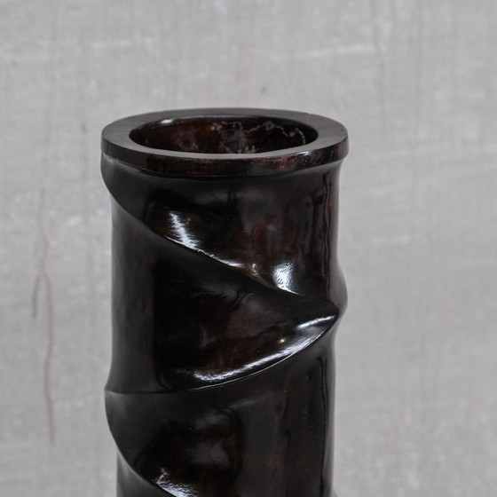 Image 1 of Coppia di vasi decorativi francesi in legno d'epoca, anni '80