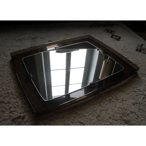 Image 1 of Specchio vintage in plexiglas fumé, Francia 1960