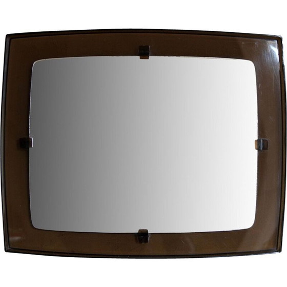 Image 1 of Specchio vintage in plexiglas fumé, Francia 1960