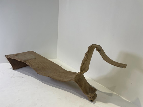 Image 1 of Poltrona di design/scultura in legno di teak