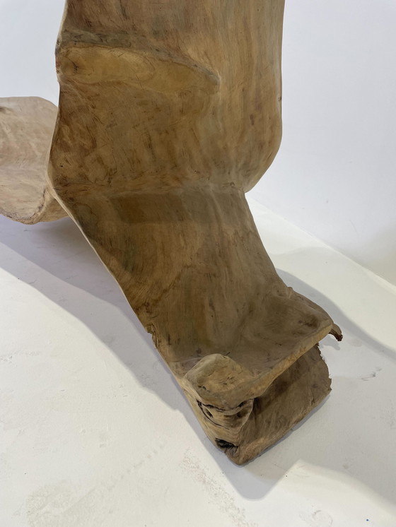 Image 1 of Poltrona di design/scultura in legno di teak