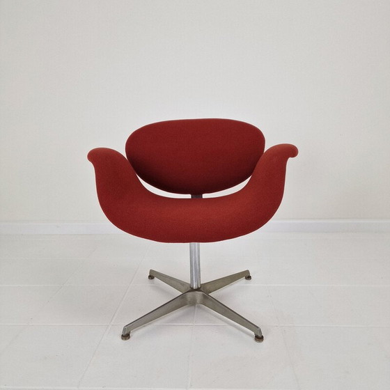 Image 1 of Vintage Tulip armchair with cross base by Pierre Paulin for Artifort, 1970s