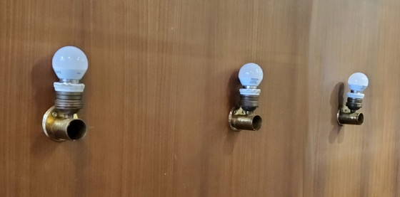 Image 1 of Murano, applique in vetro trasparente a foglia, anni '40